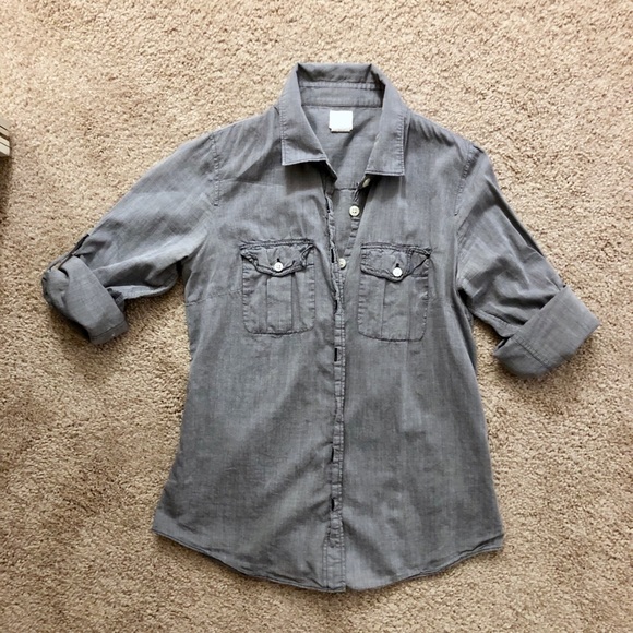 Jcrew Perfect Shirt Button-Down in Chambray - Picture 2 of 2